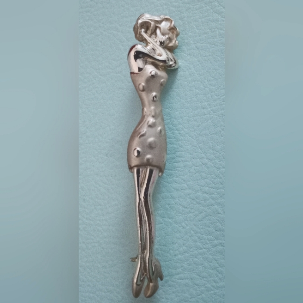 Vintage AJC Vogue Elegant Lady Brooch